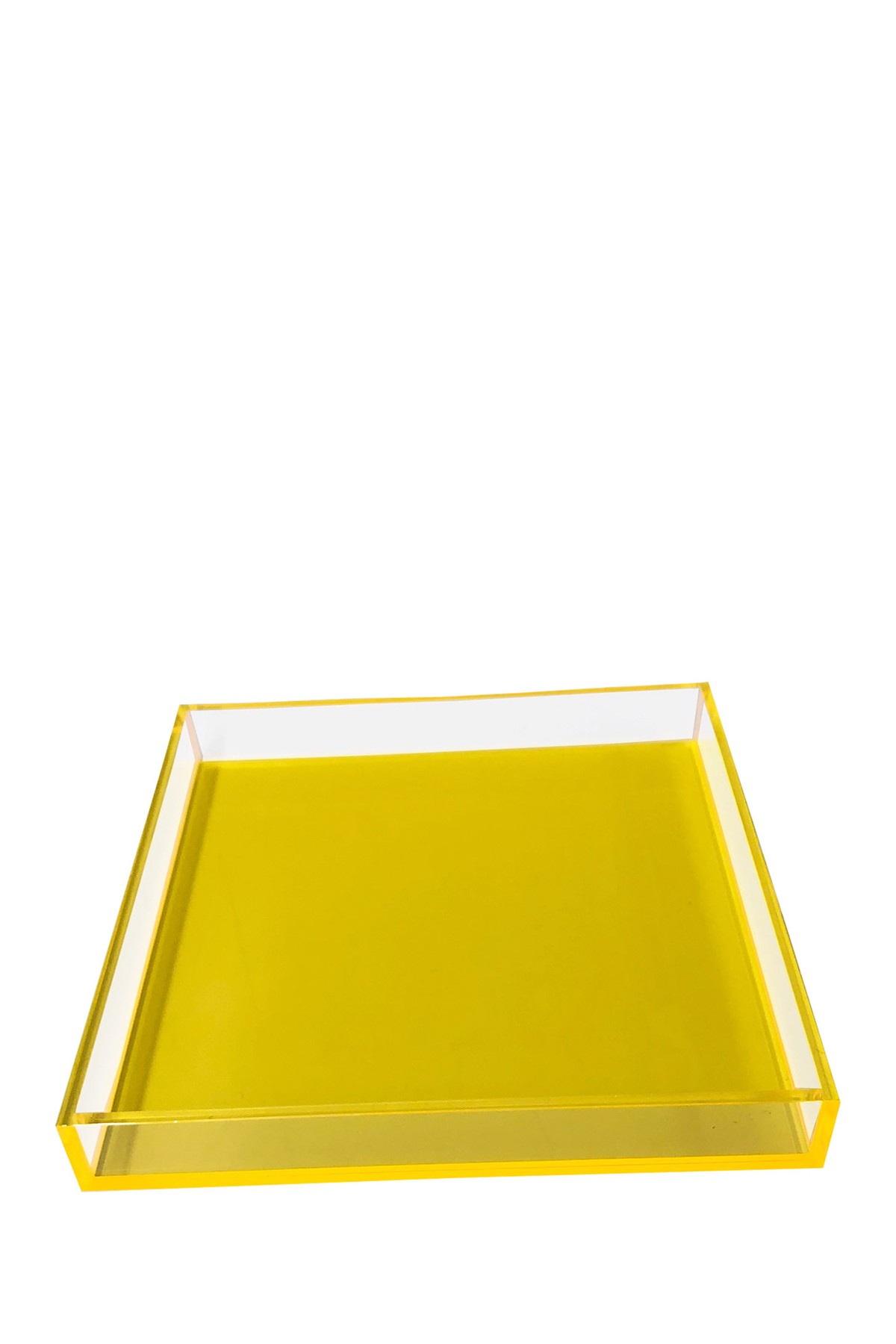 Неоновый желтый квадратный поднос R16 HOME