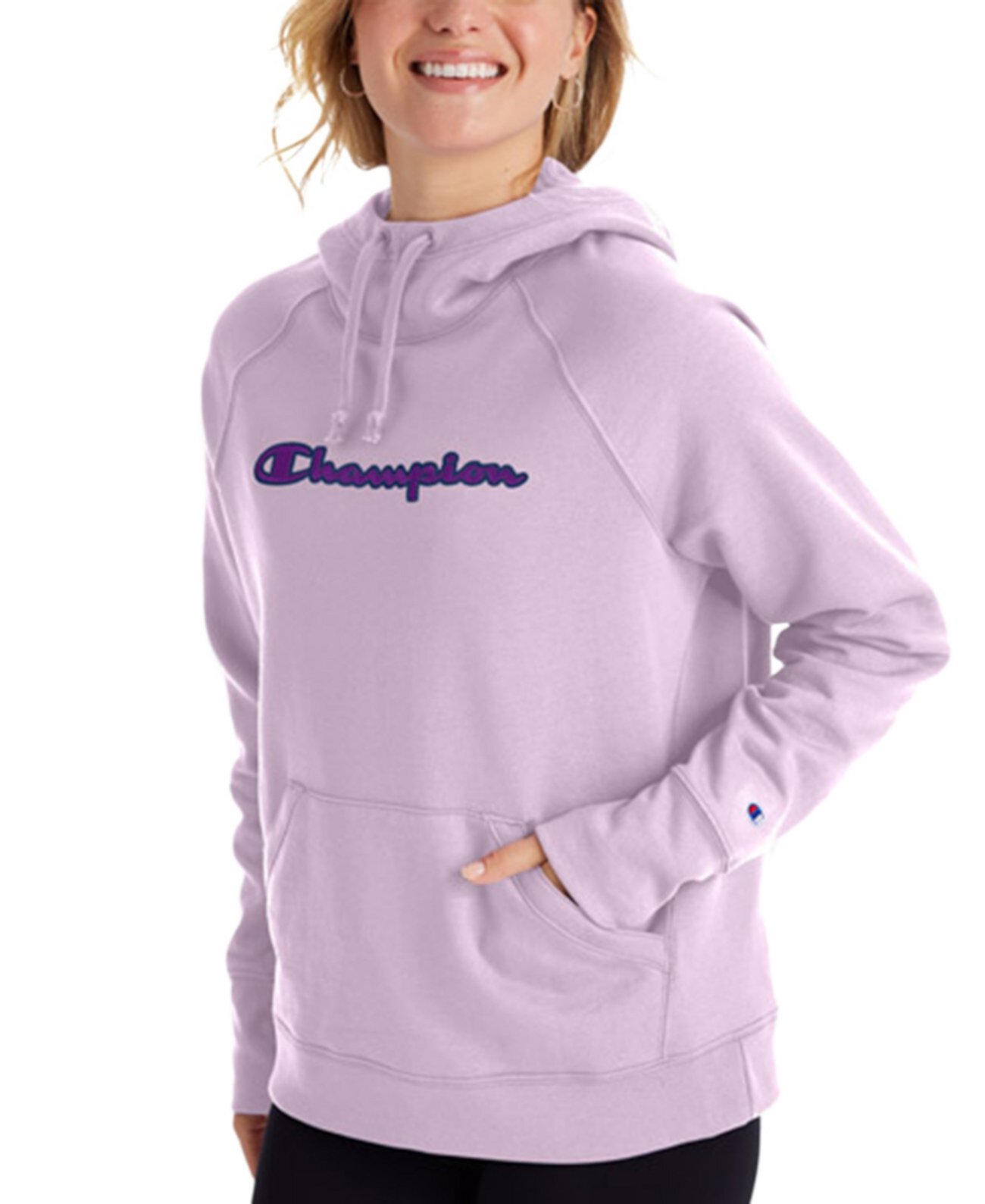 Женская толстовка с капюшоном с логотипом Champion