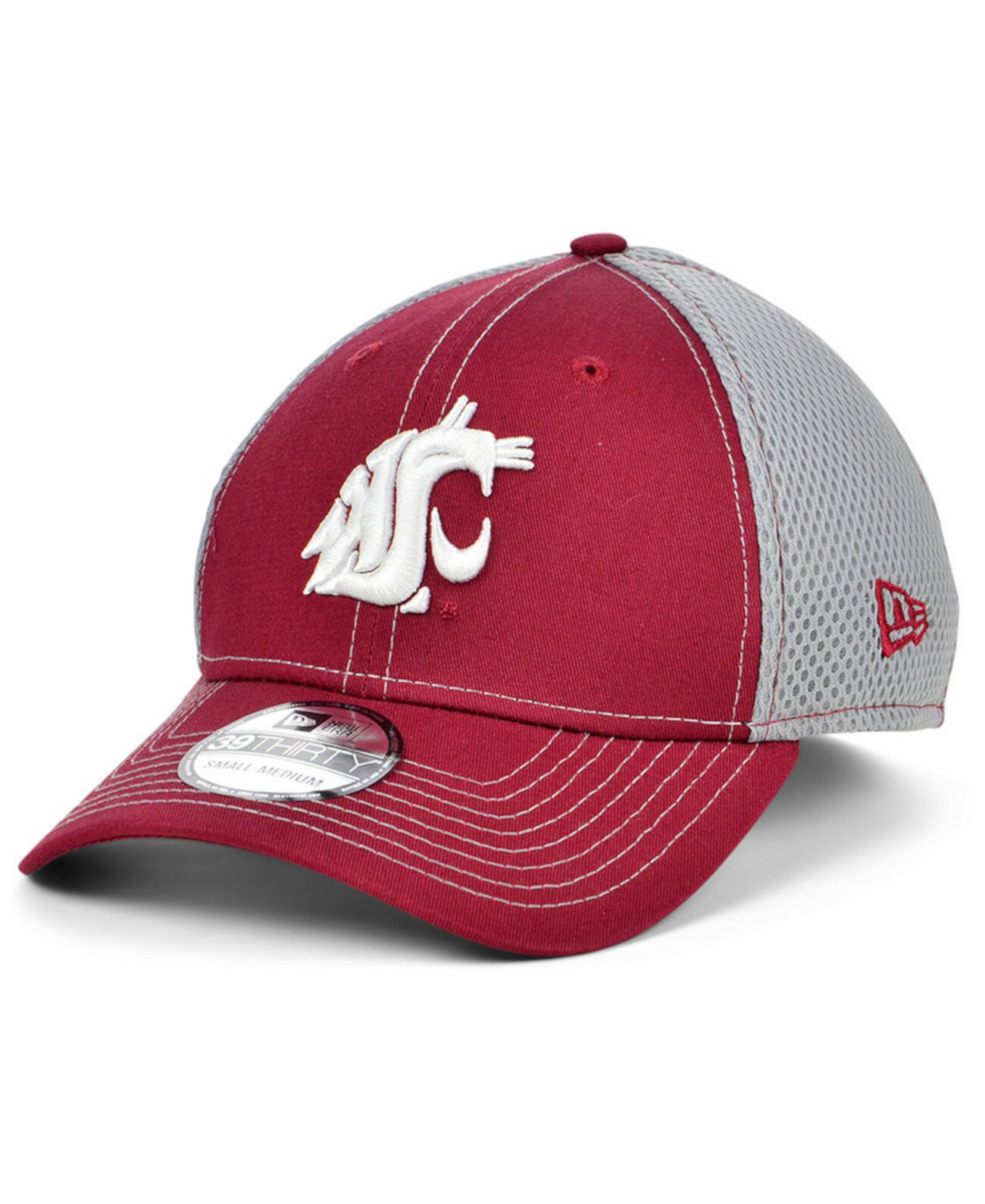 Двухцветная эластичная кепка Washington State Cougars с неоэластичным дизайном New Era