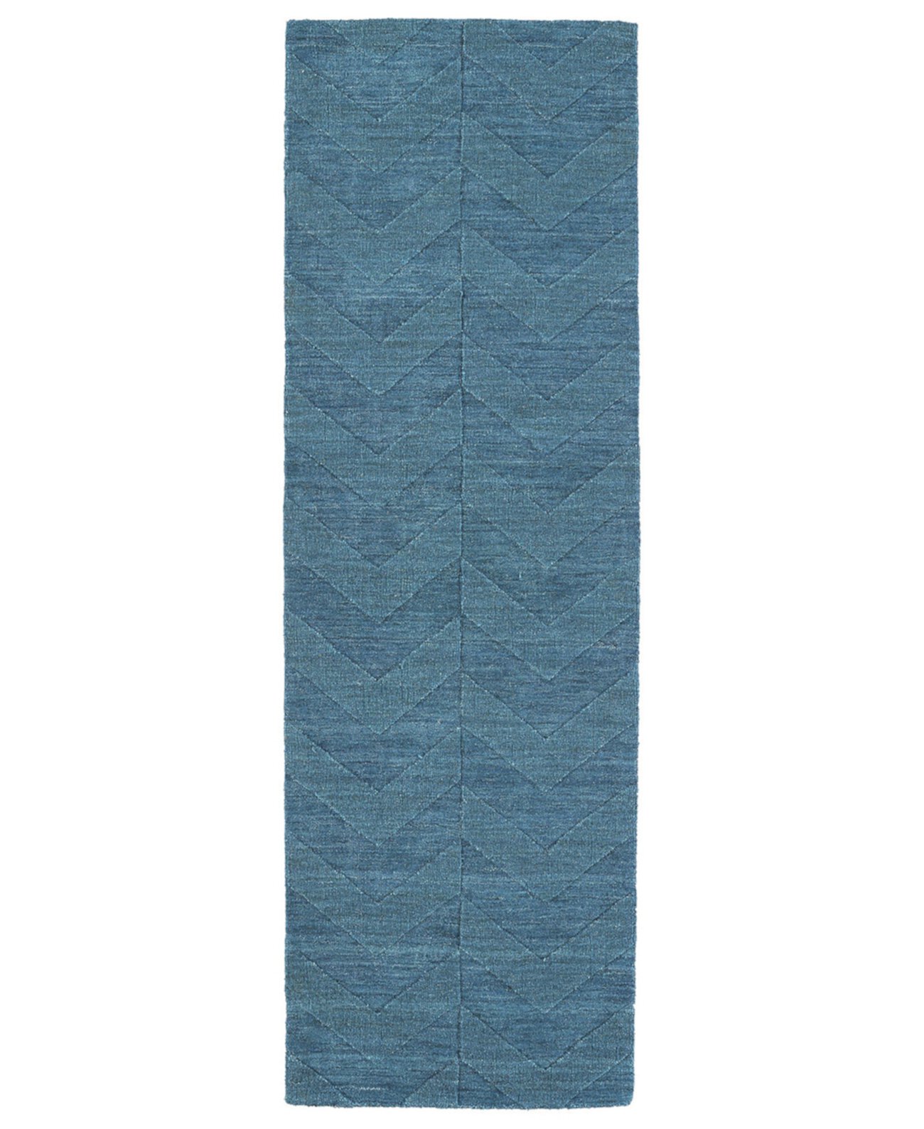 Imprints Modern IPM05-78 Turquoise 2'6" x 8' Runner Rug Kaleen