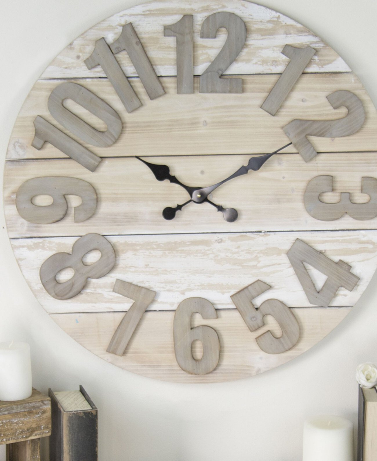 Антикварные деревянные настенные часы VIP Home & Garden
