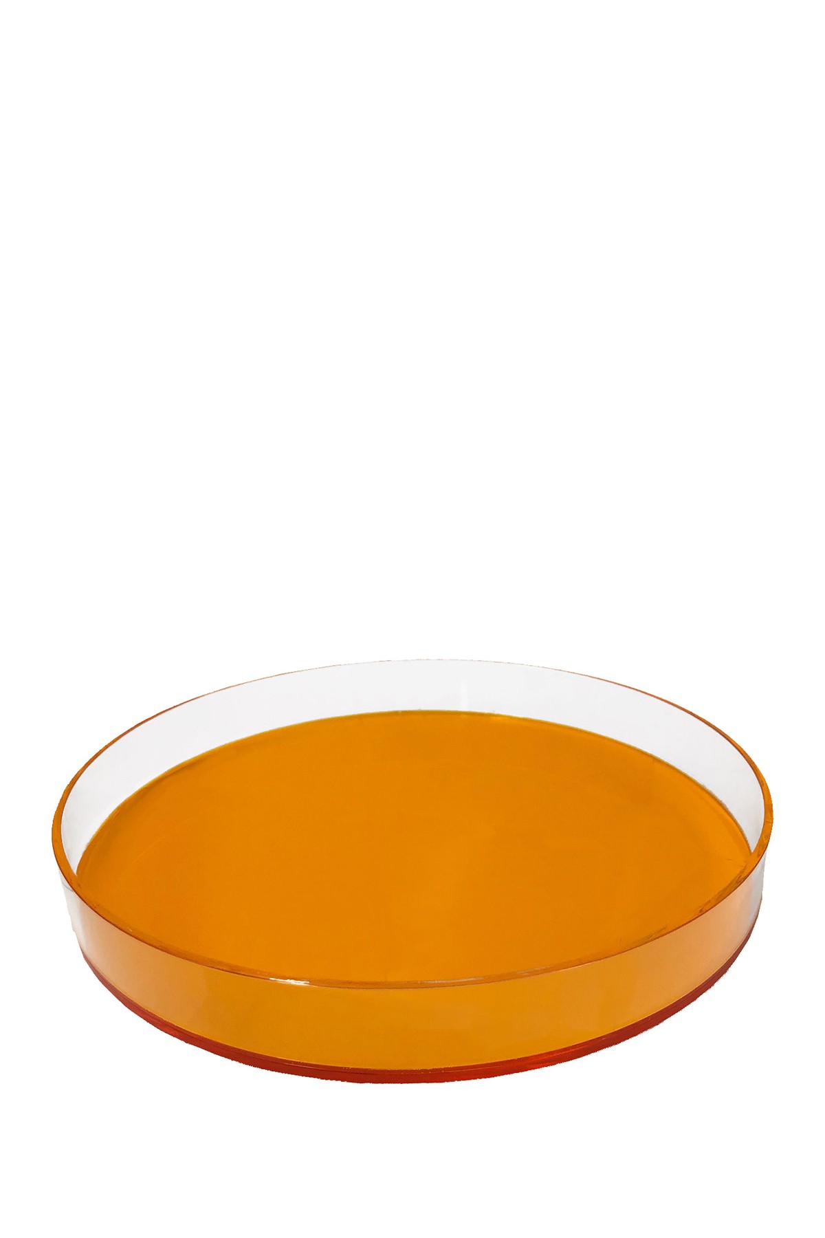 Неоновый оранжевый круглый поднос R16 HOME