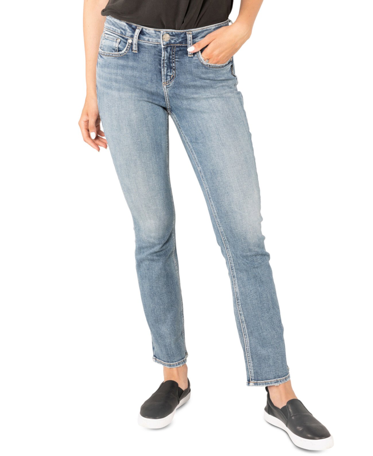 Прямые джинсы Suki средней посадки с пышными формами Silver Jeans Co.
