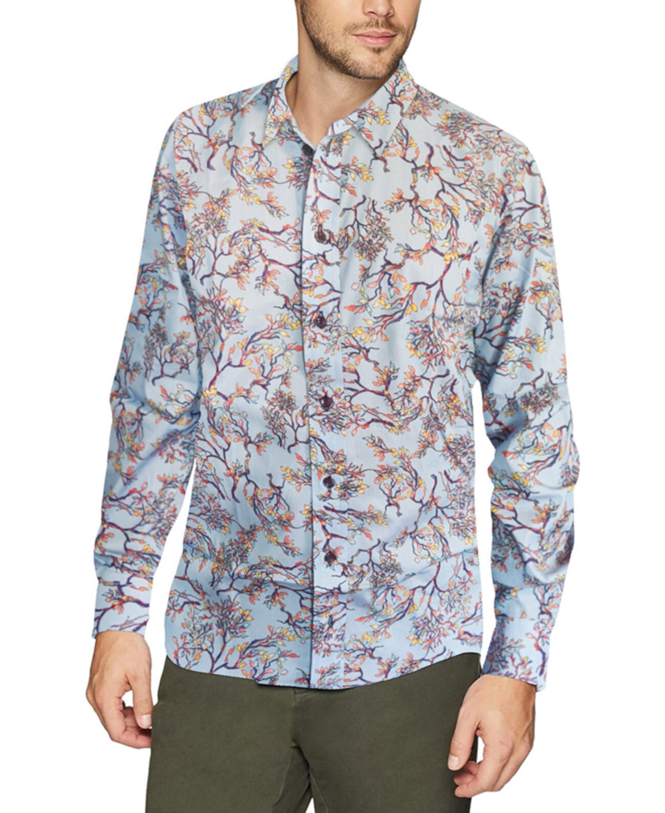 Мужская рубашка с принтом в виде коралловых ветвей Nick Graham
