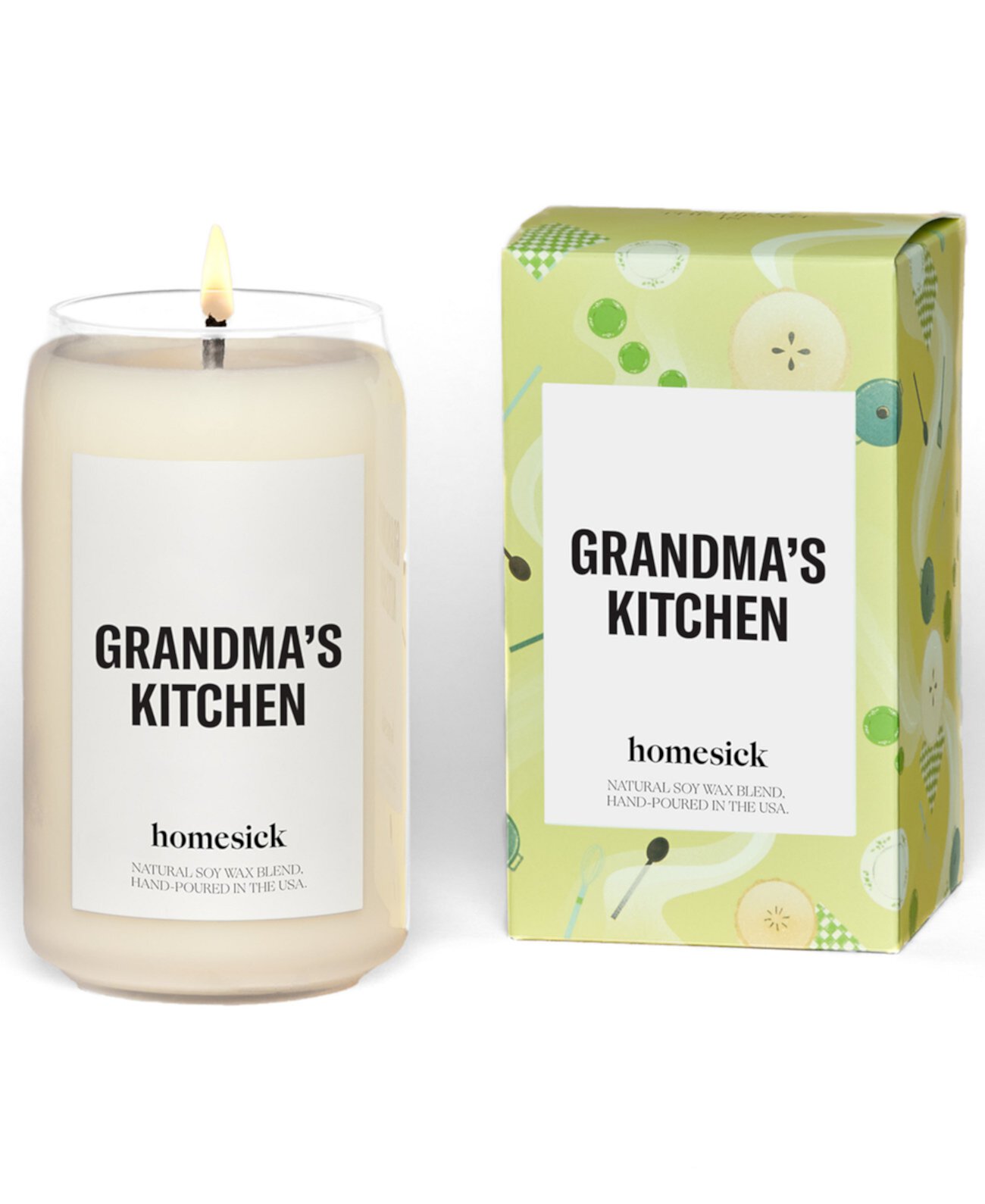 Свеча с ароматом корицы Granma's Kitchen, 13,75 унций. Homesick Candles