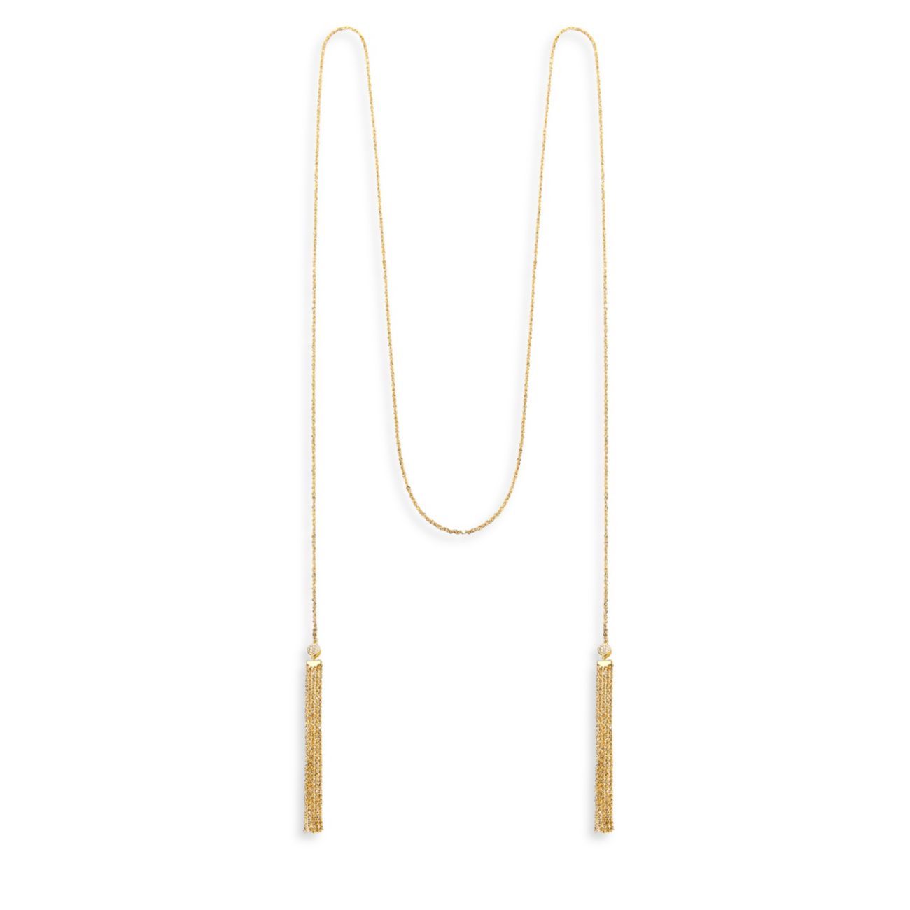 Phase 14K Yellow Gold &amp; Diamond Long Tassel Necklace Celara