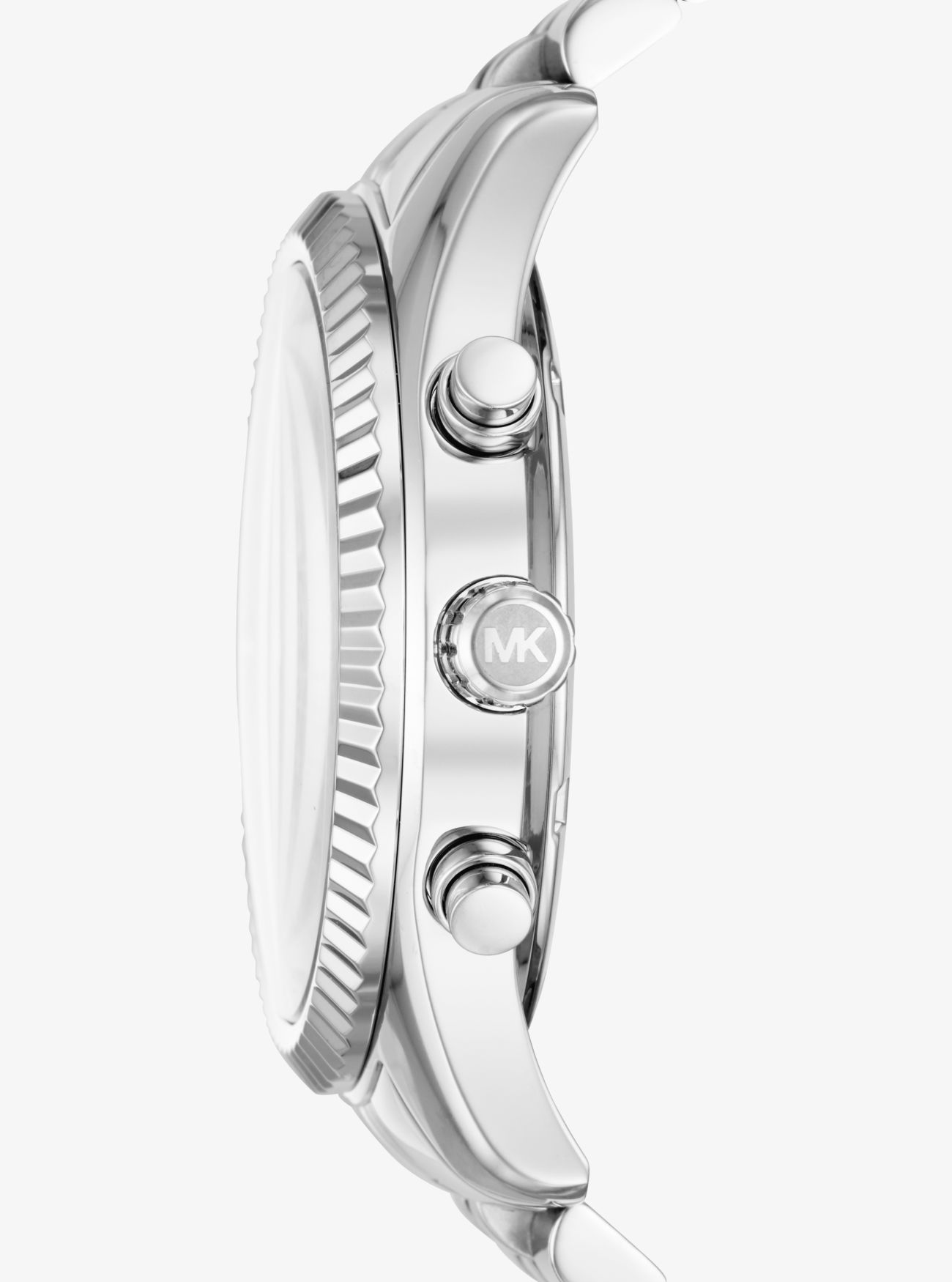 Крупногабаритные серебряные часы Lexington Michael Kors