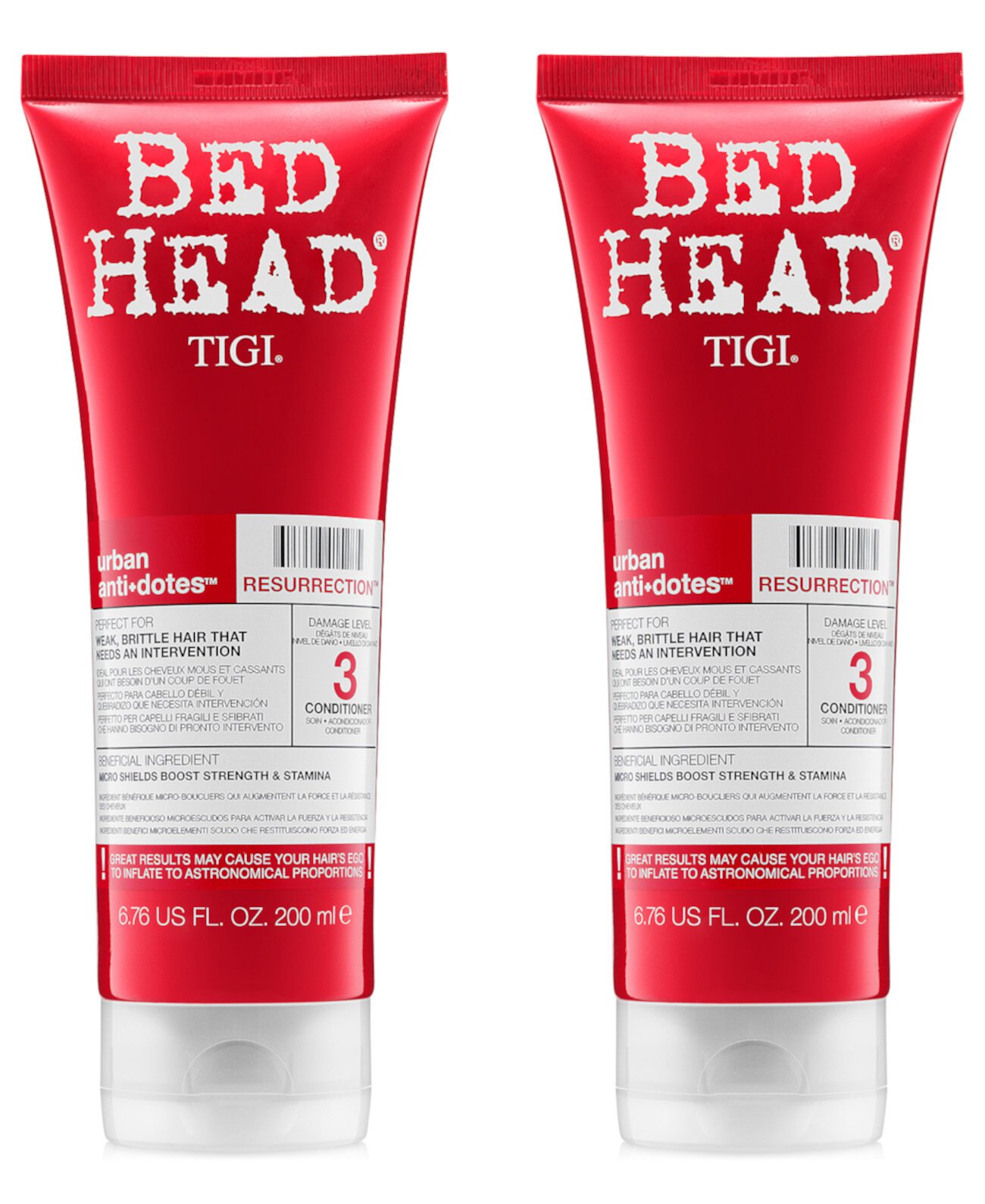 Bed Head Urban Antidotes Resurrection Conditioner Duo (два предмета), 6,76 унций, от PUREBEAUTY Salon & Spa TIGI