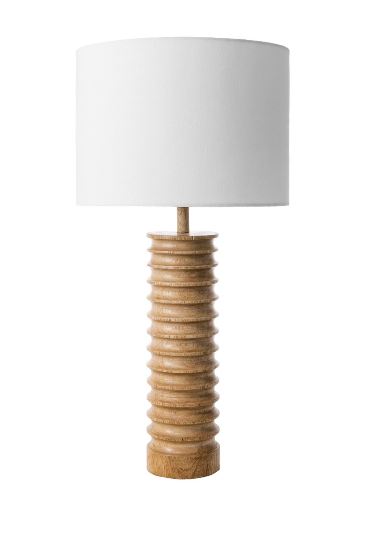 Деревянная спиральная настольная лампа Durham 25 дюймов NuLOOM