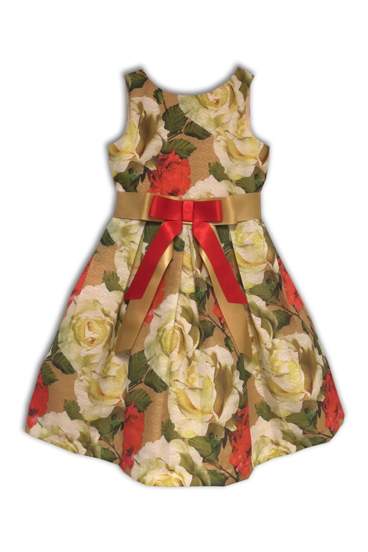 Платье Cybil из органзы с цветочным принтом и бантом (для маленьких и больших девочек) Joe-Ella