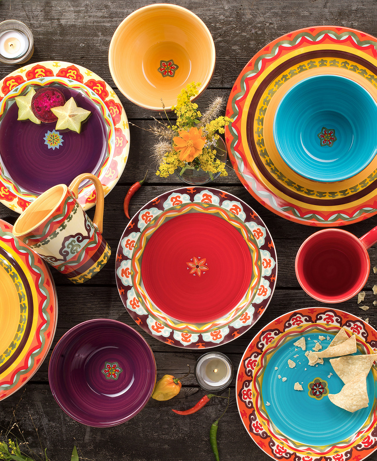 Набор столовой посуды Galicia из 16 предметов Euro Ceramica