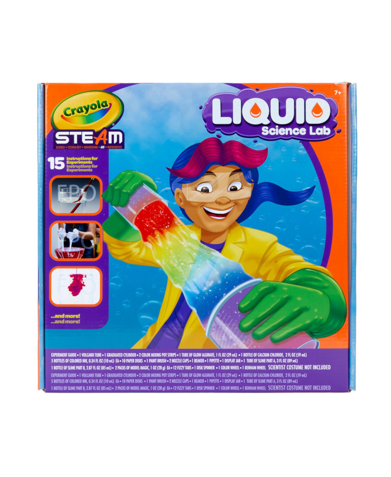 Набор Liquid Science для детей, эксперименты с водой, обучающая игрушка, подарок для детей, 7, 8, 9,10 Crayola