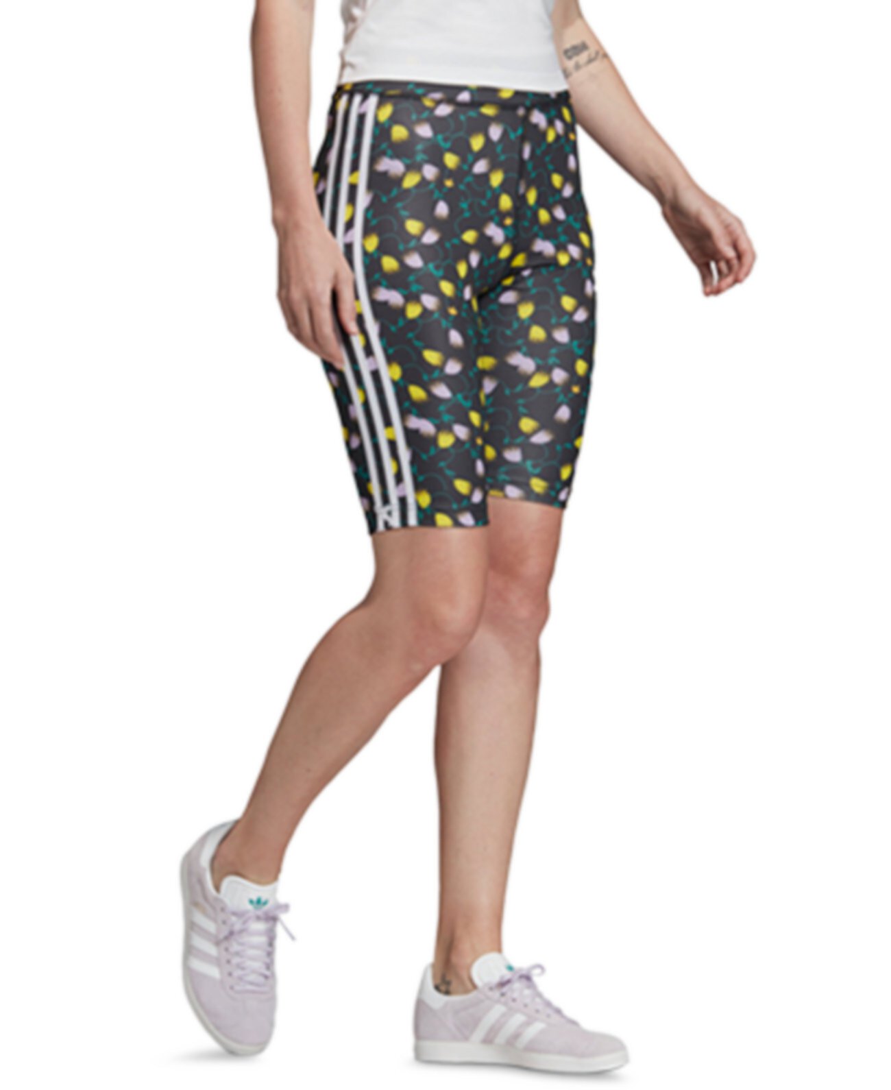 Женские велосипедные шорты с принтом Adidas