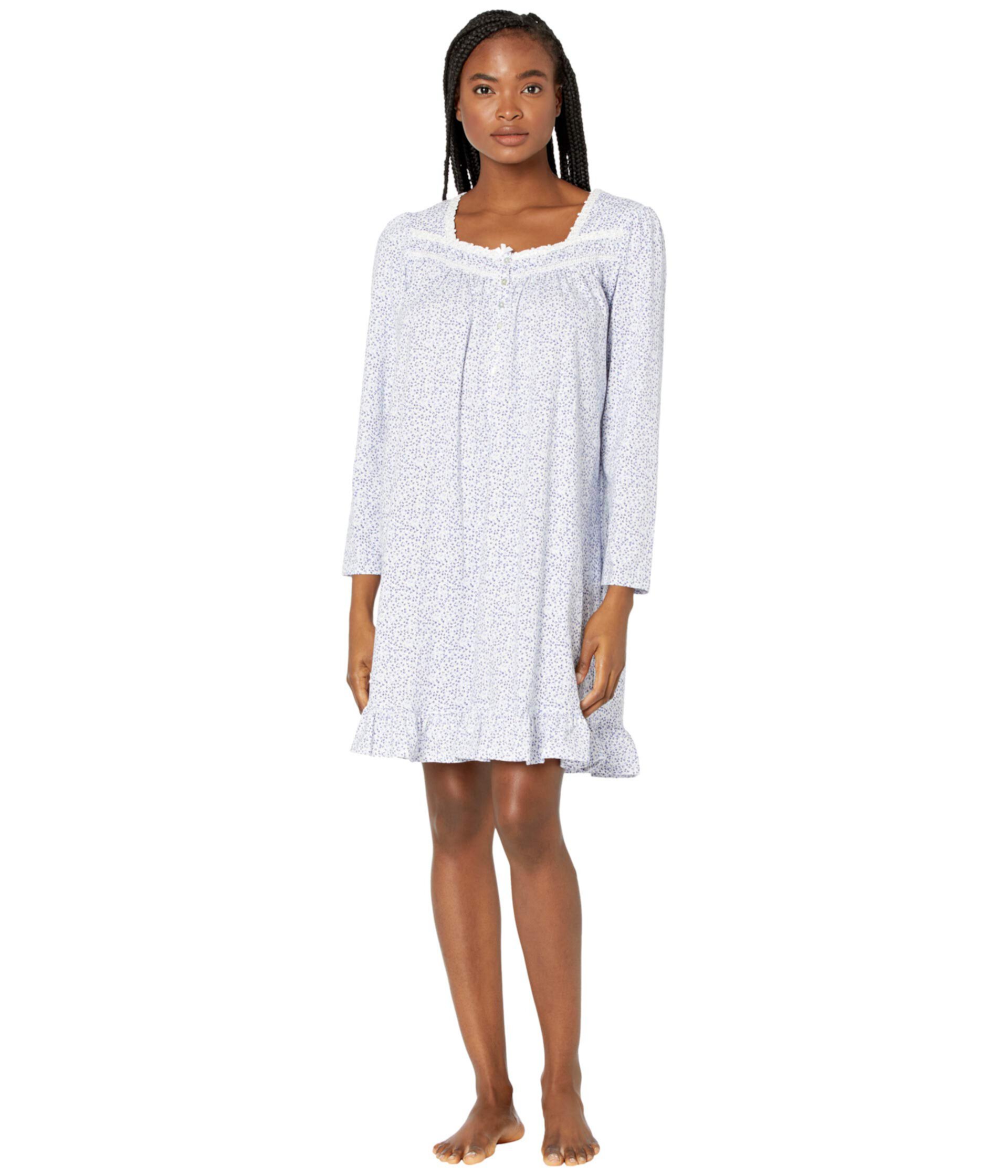 Short Long Sleeve Nightgown Eileen West