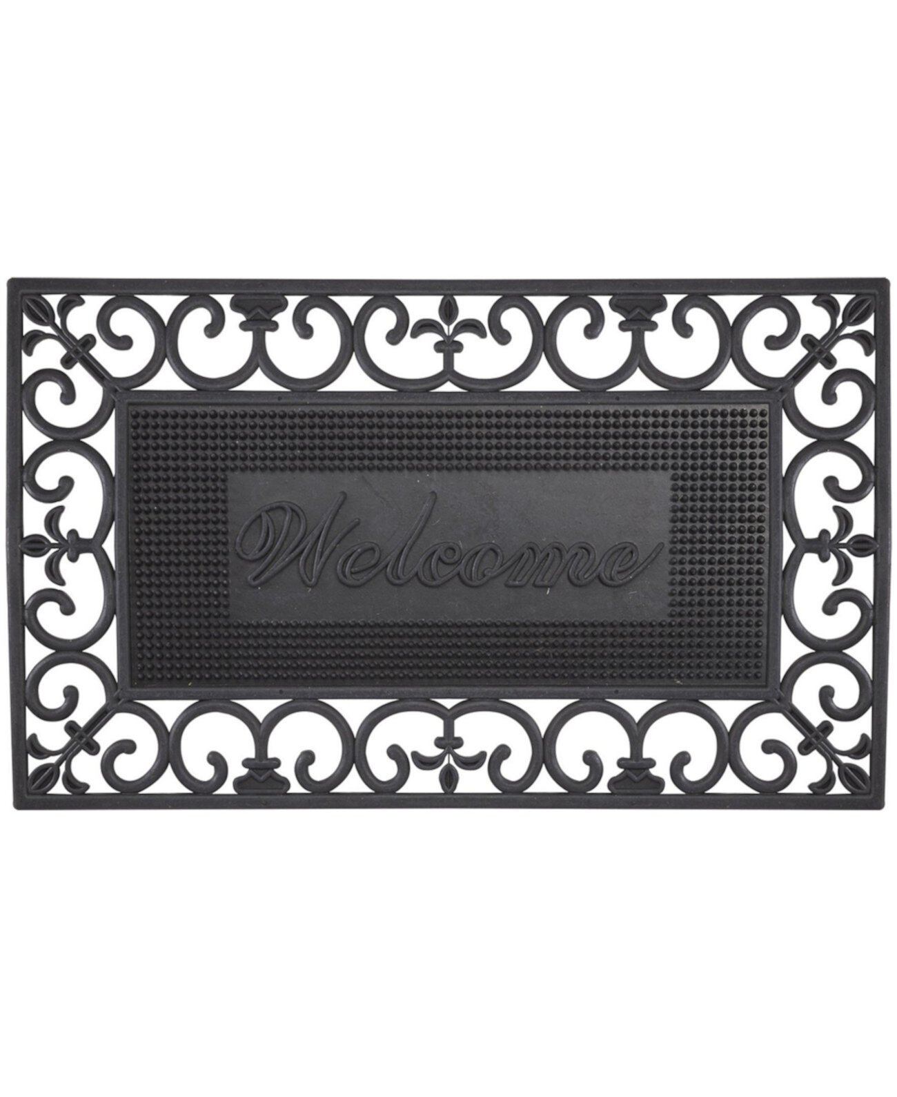 Резиновые булавки Fleur De Lis Pin Welcome Doormat, 18 x 30 дюймов Envelor