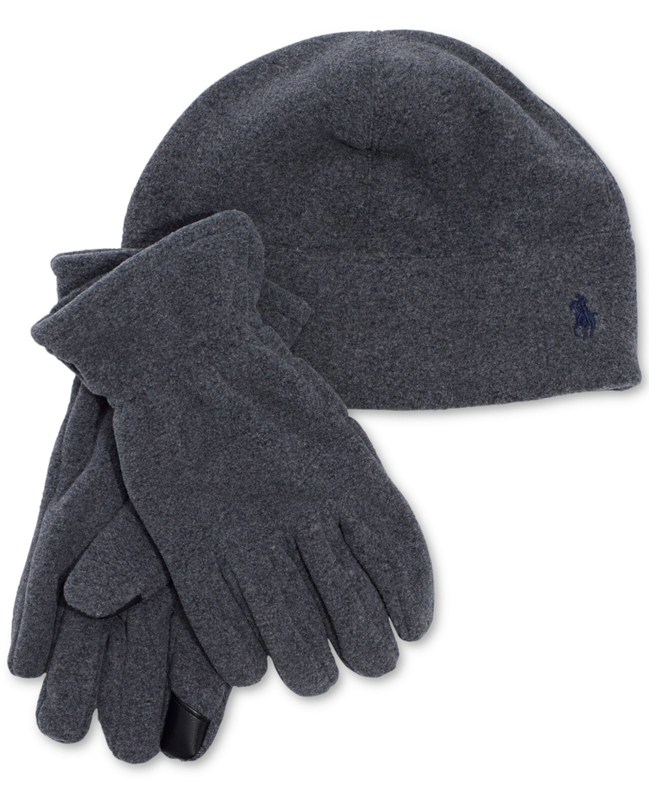 Комплект мужской флисовой шапки и перчаток Polartec Ralph Lauren