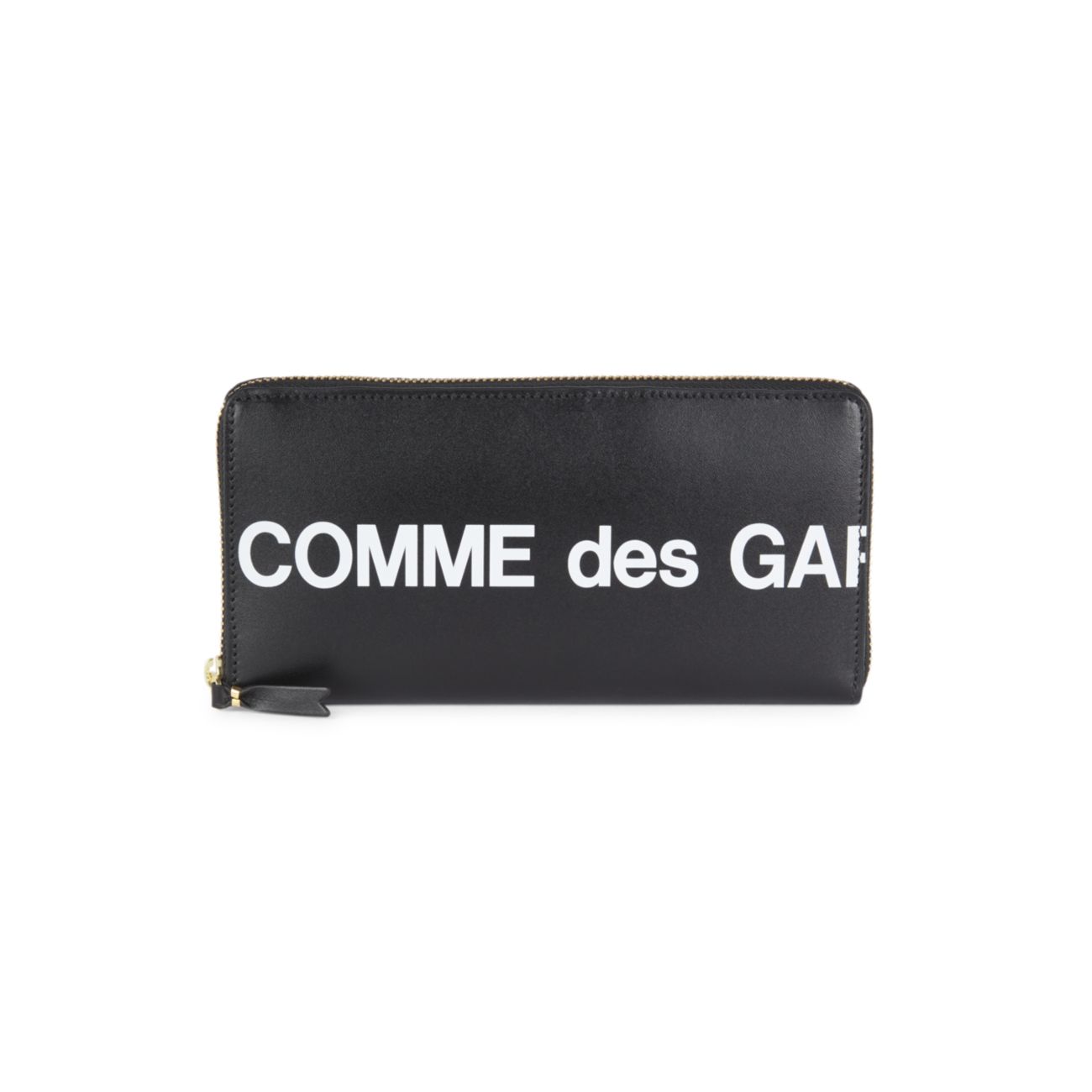 Кожаный кошелек с огромным логотипом Comme des Garcons