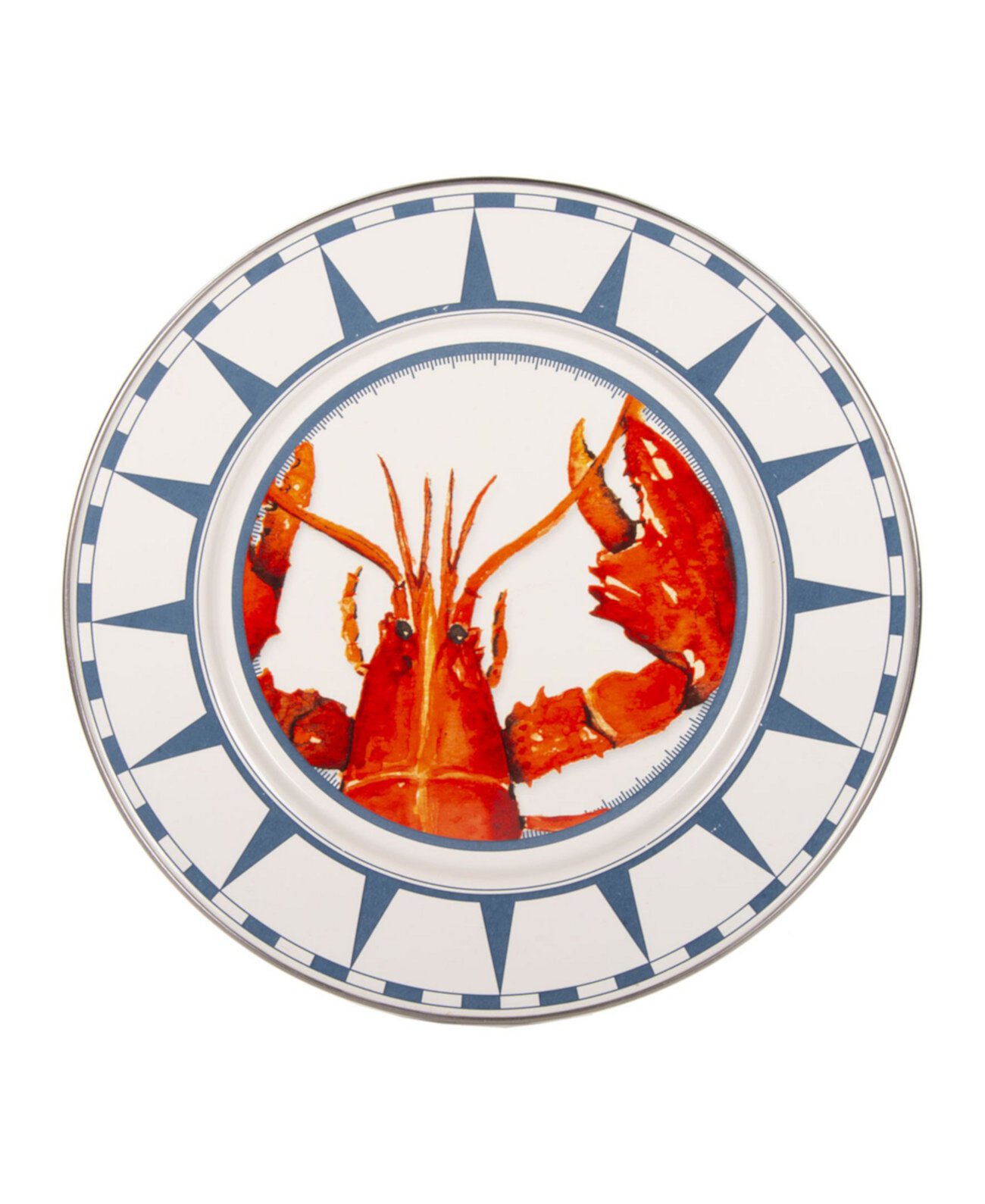 Обеденные тарелки с эмалированной посудой для омаров, набор из 4 шт. Golden Rabbit
