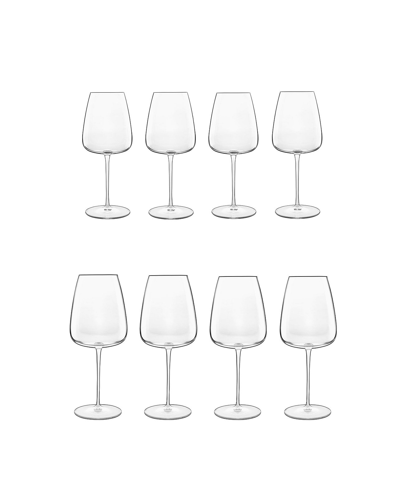 Набор бокалов Talismano из 8 предметов - 4 красных и 4 белых Luigi Bormioli