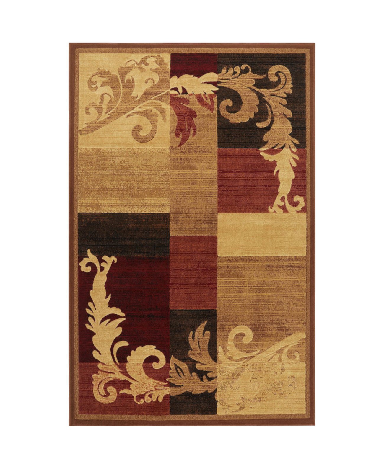 Коврик для дома Yorba, коричневый, 160х220 см, с геометрическим узором Global Rug Designs