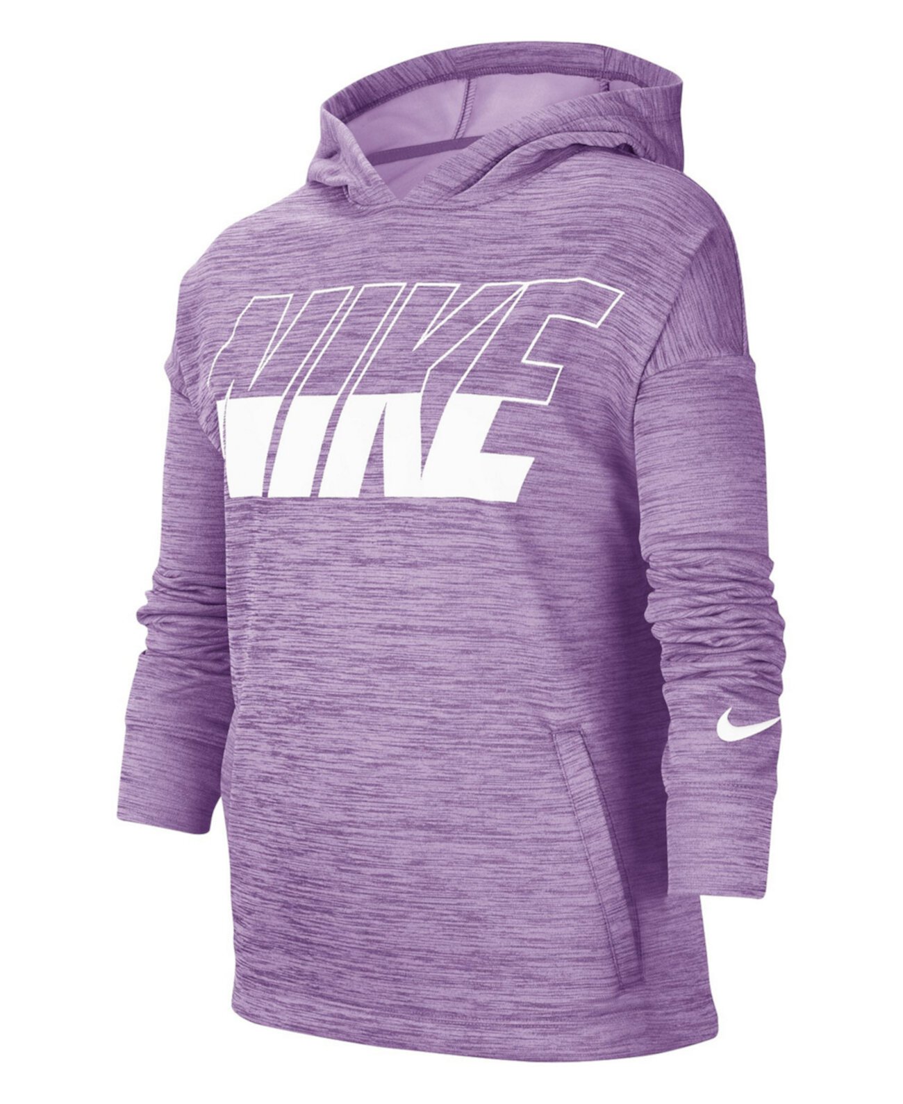 Толстовка с капюшоном для тренинга Big Girls, пуловер с графическим рисунком Nike