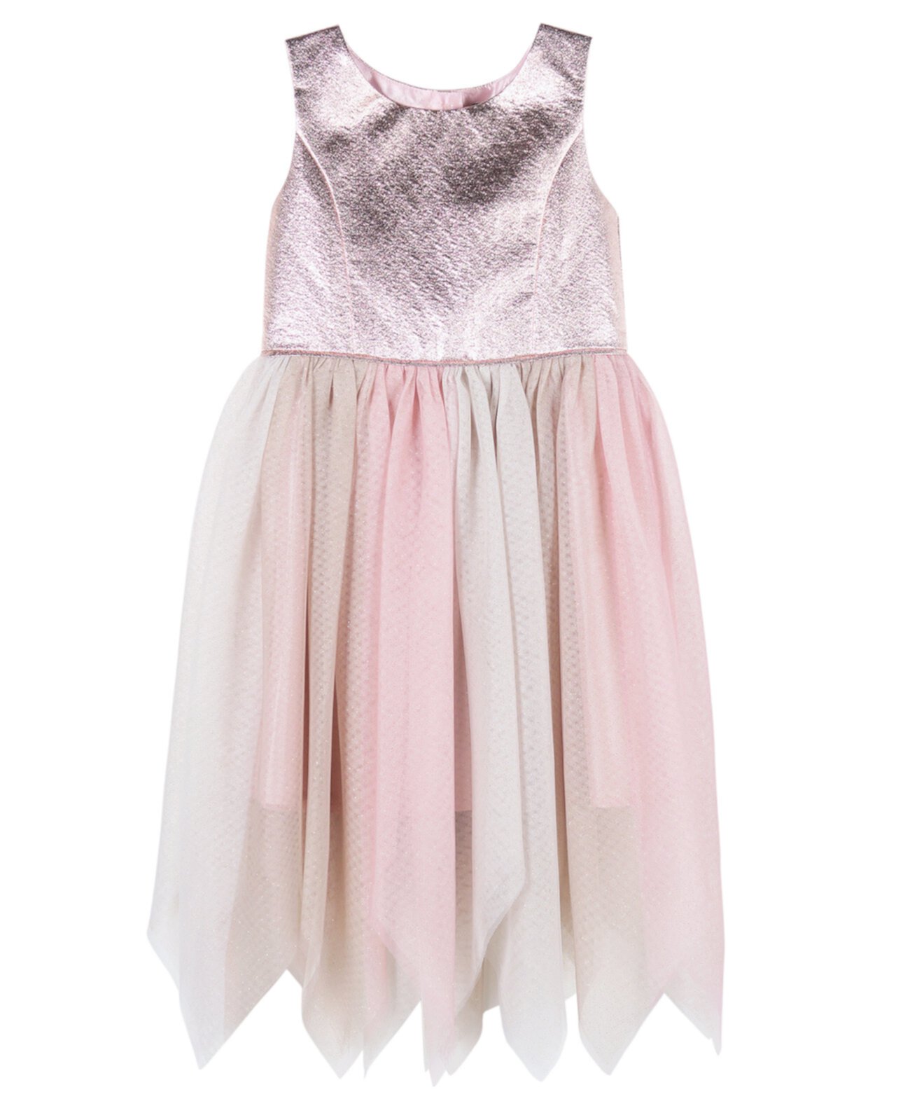 Платье с юбкой из парчи для маленьких девочек Pink & Violet