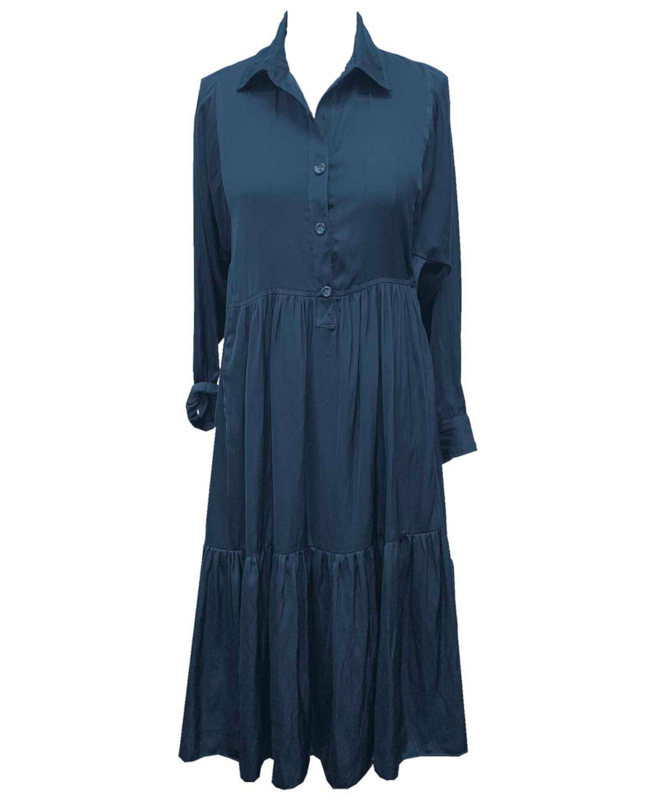 Платье-рубашка большого размера с многоуровневым воротником Taylor