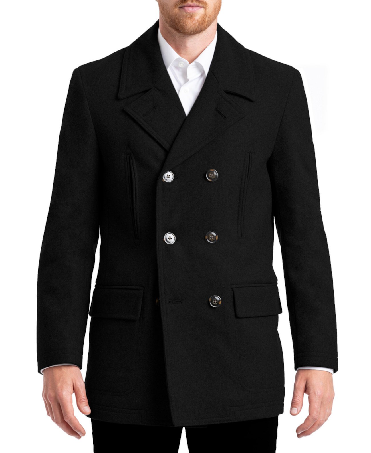 Мужское классическое двубортное пальто CHAPS