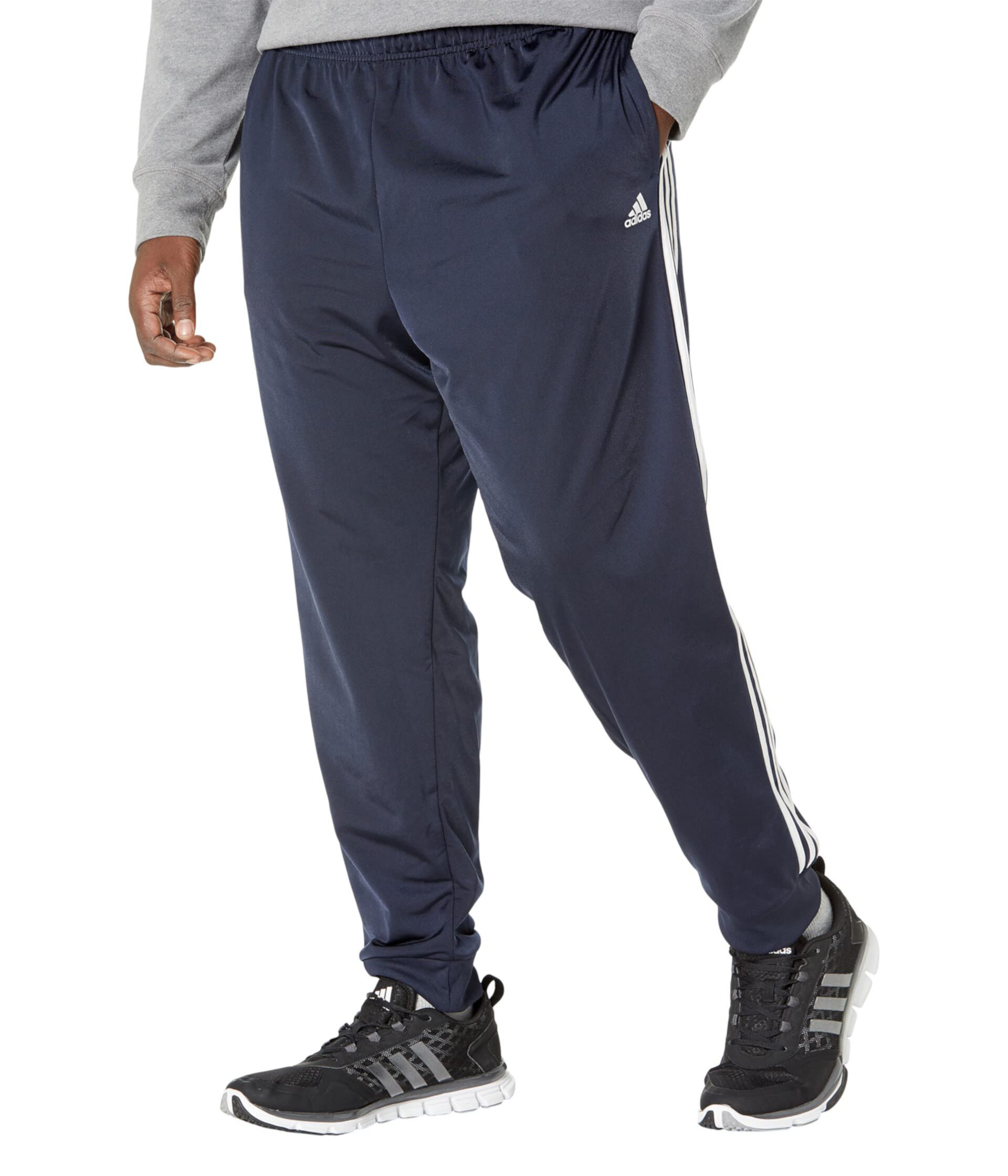Трикотажные брюки-джоггеры с 3 полосками Big & Tall Essentials Adidas