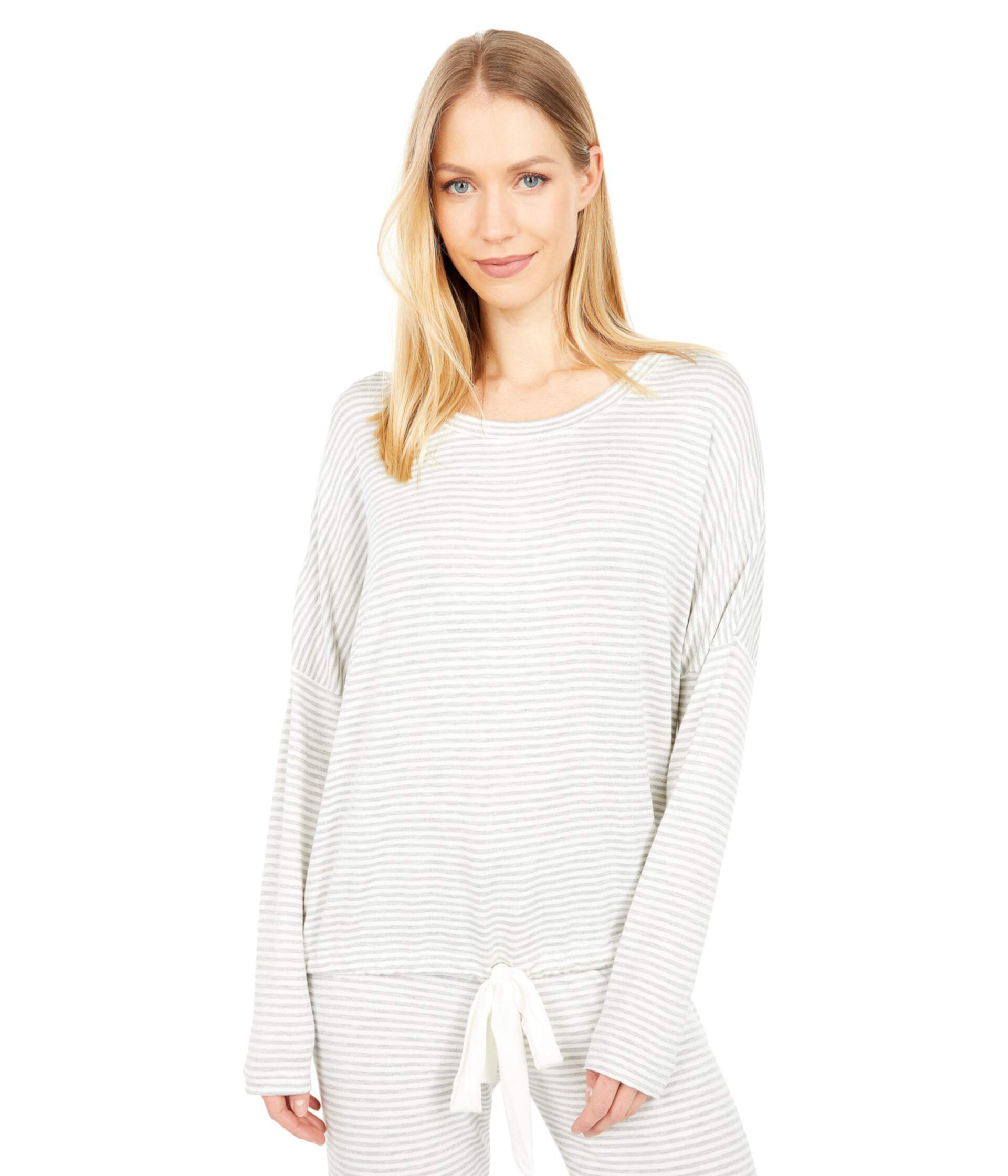 Sadie Stripes Slouchy Top Eberjey