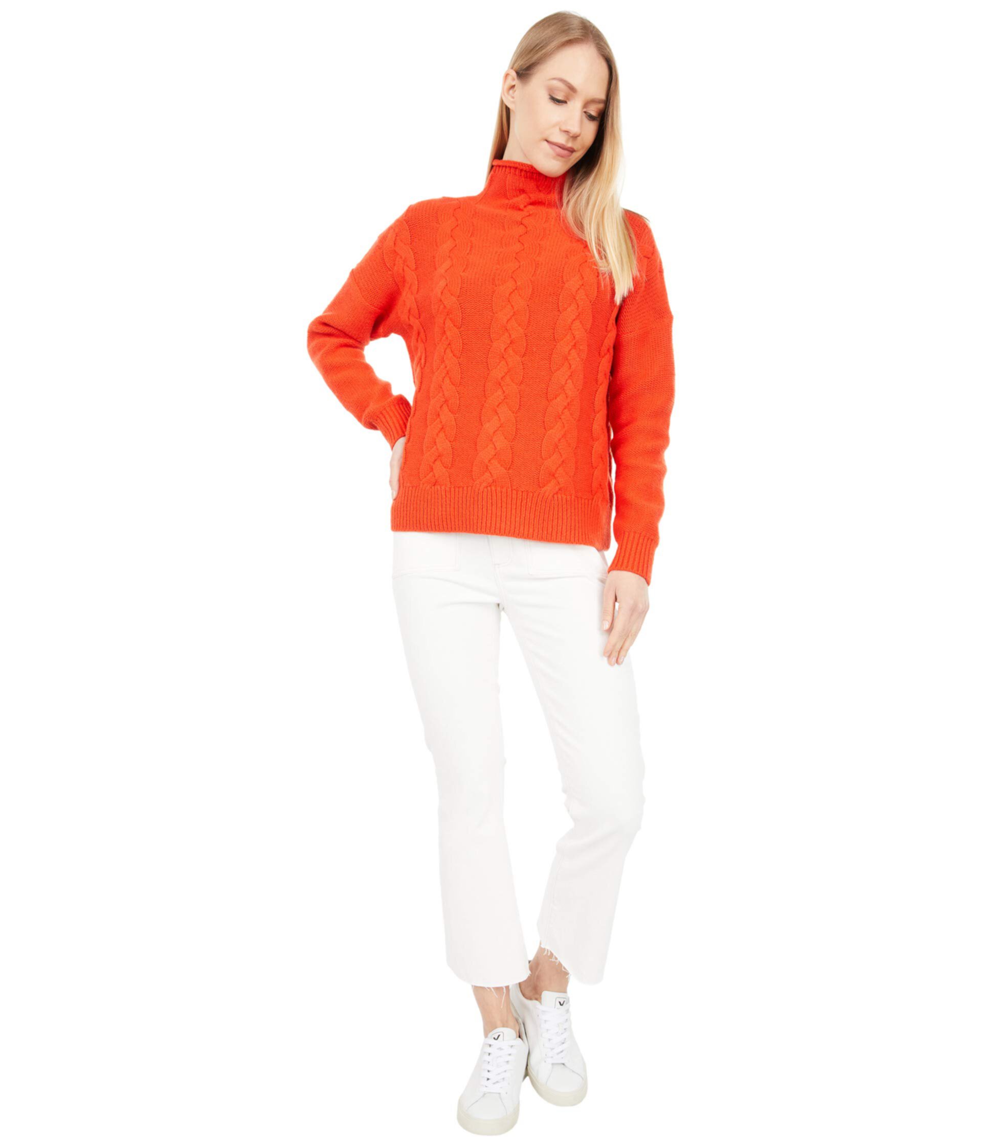 Grenville Cableknit Mockneck Sweater Madewell