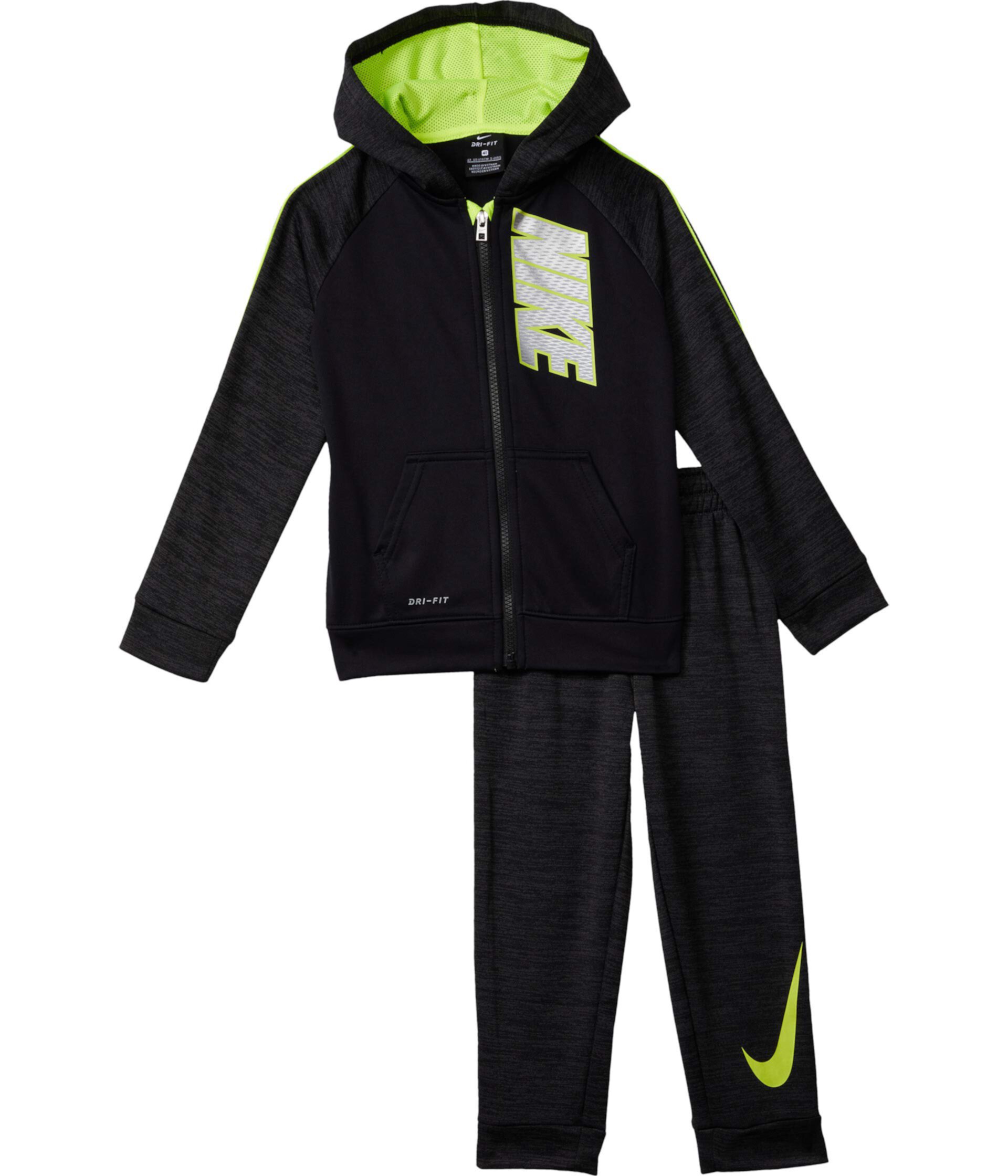 Комплект из двух предметов с капюшоном и брюками на молнии Therma Pop (для малышей) Nike Kids