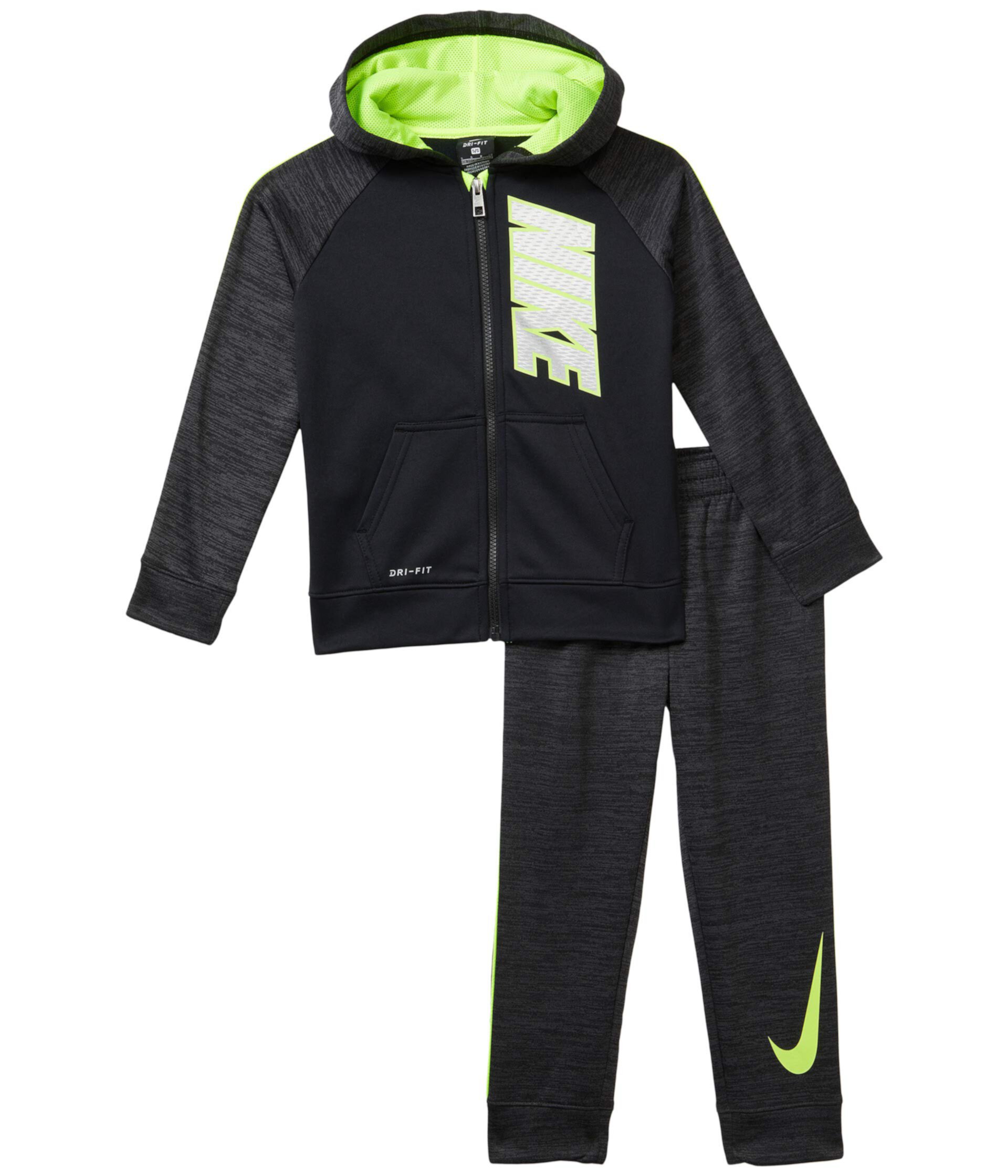 Комплект из двух предметов с капюшоном и брюками на молнии Therma Pop (для маленьких детей) Nike Kids