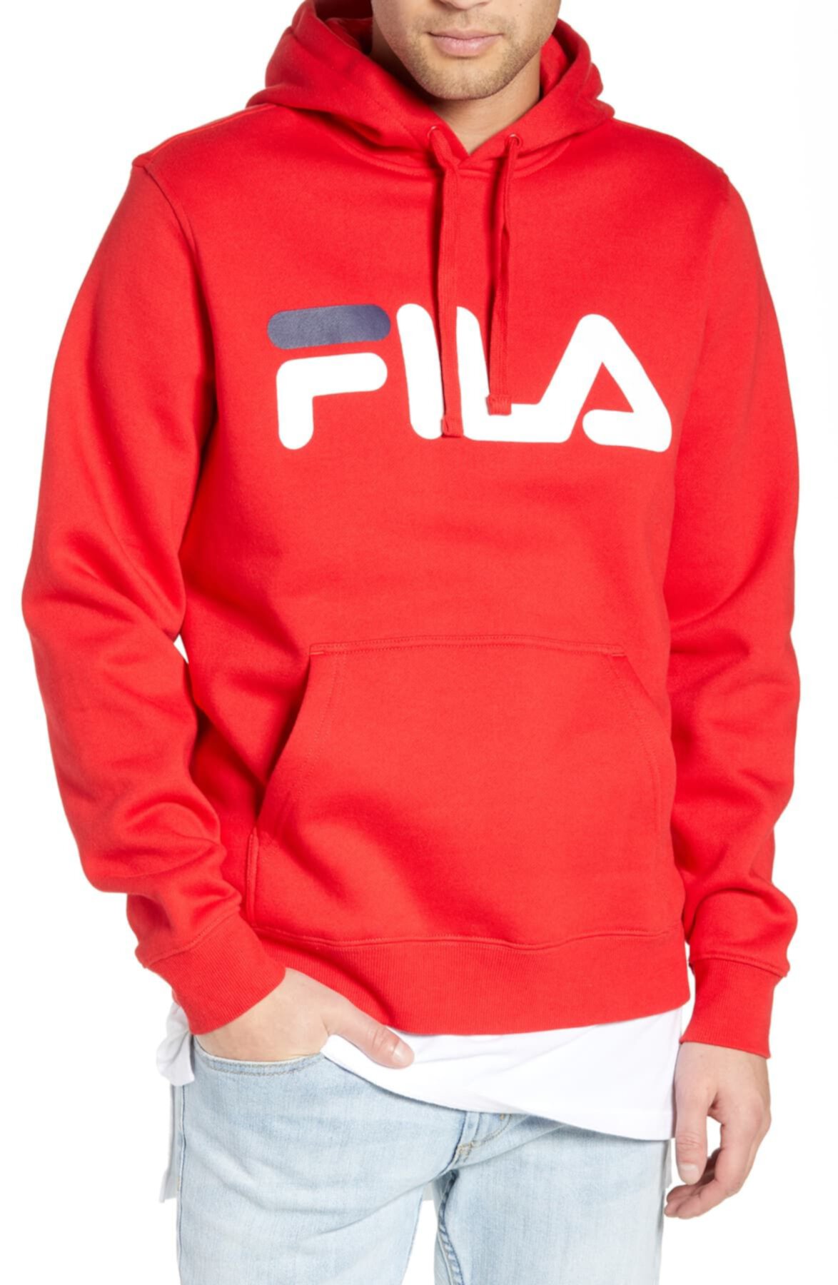 Худи на кулиске с графическим логотипом Fila
