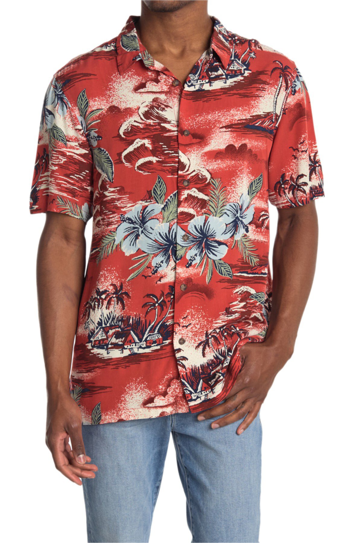 Рубашка классического кроя с принтом Cochillo Island Jack O'Neill