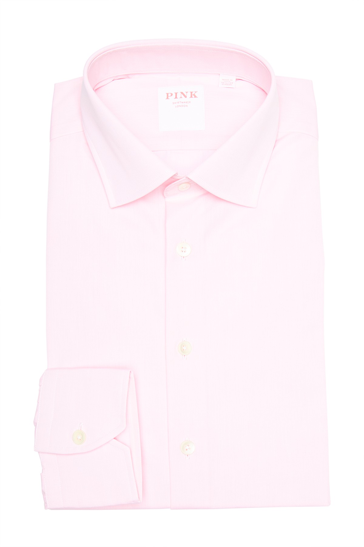 Однотонная классическая классическая рубашка THOMAS PINK