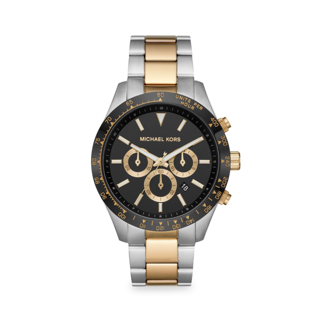 Двухцветные часы-хронограф Layton с браслетом Michael Kors