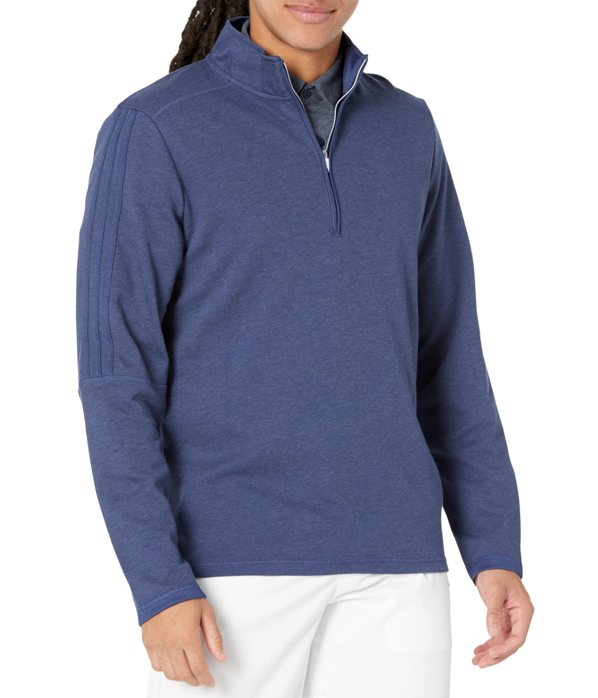 Пуловер на молнии 1/4 с 3 полосками Adidas