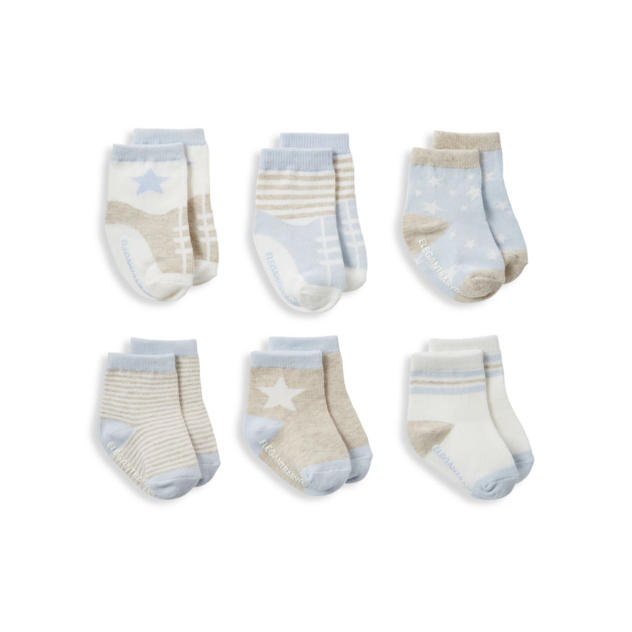 Элегантные детские носки в ассортименте из 6 пар. Для маленьких мальчиков Elegant Baby