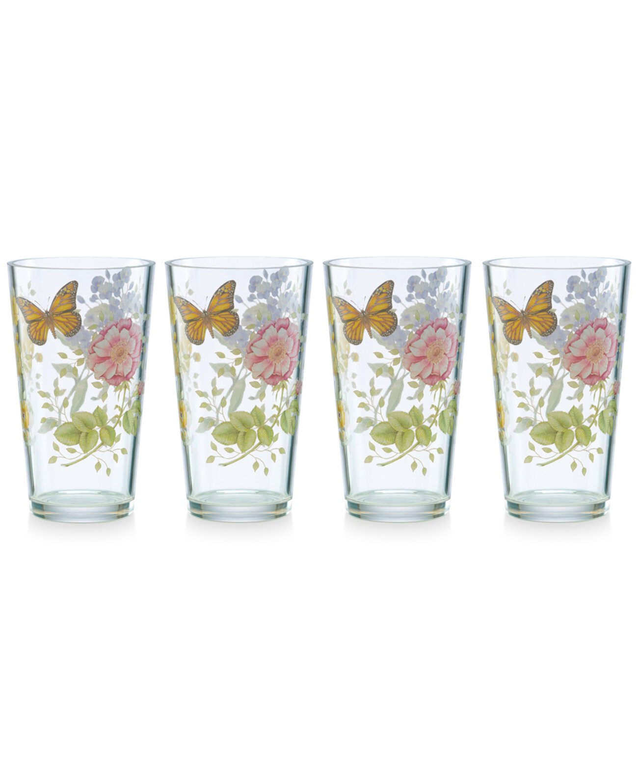 Акриловые очки Highball из коллекции Butterfly Meadow, 4 шт. Lenox