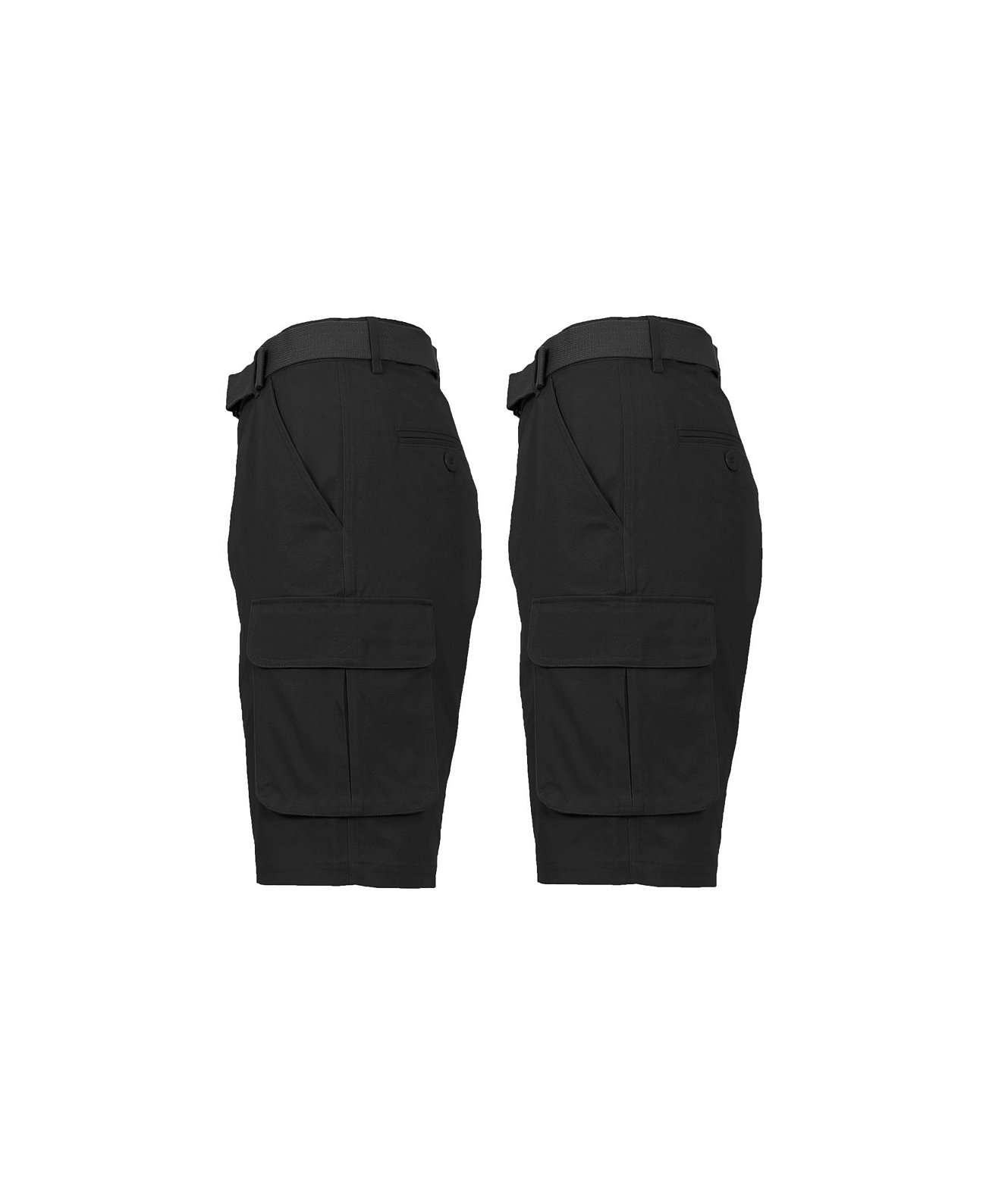 Мужские хлопковые шорты-карго с плоской передней частью и поясом, 2 шт. В упаковке Galaxy By Harvic