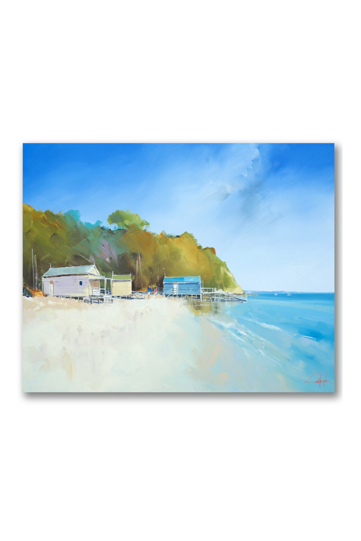 Walk on Shelly Beach Gallery Wrapped Canvas Wall Art Courtside Market