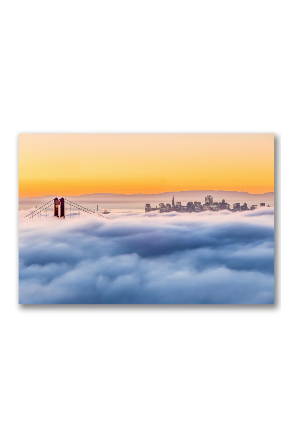 Morning Fog Gallery Wrapped Canvas Wall Art Courtside Market