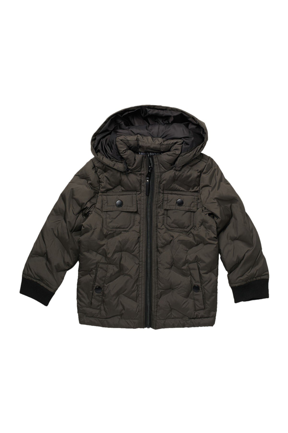 Стеганая куртка с термоклеенной молнией спереди (для маленьких мальчиков) Urban Republic