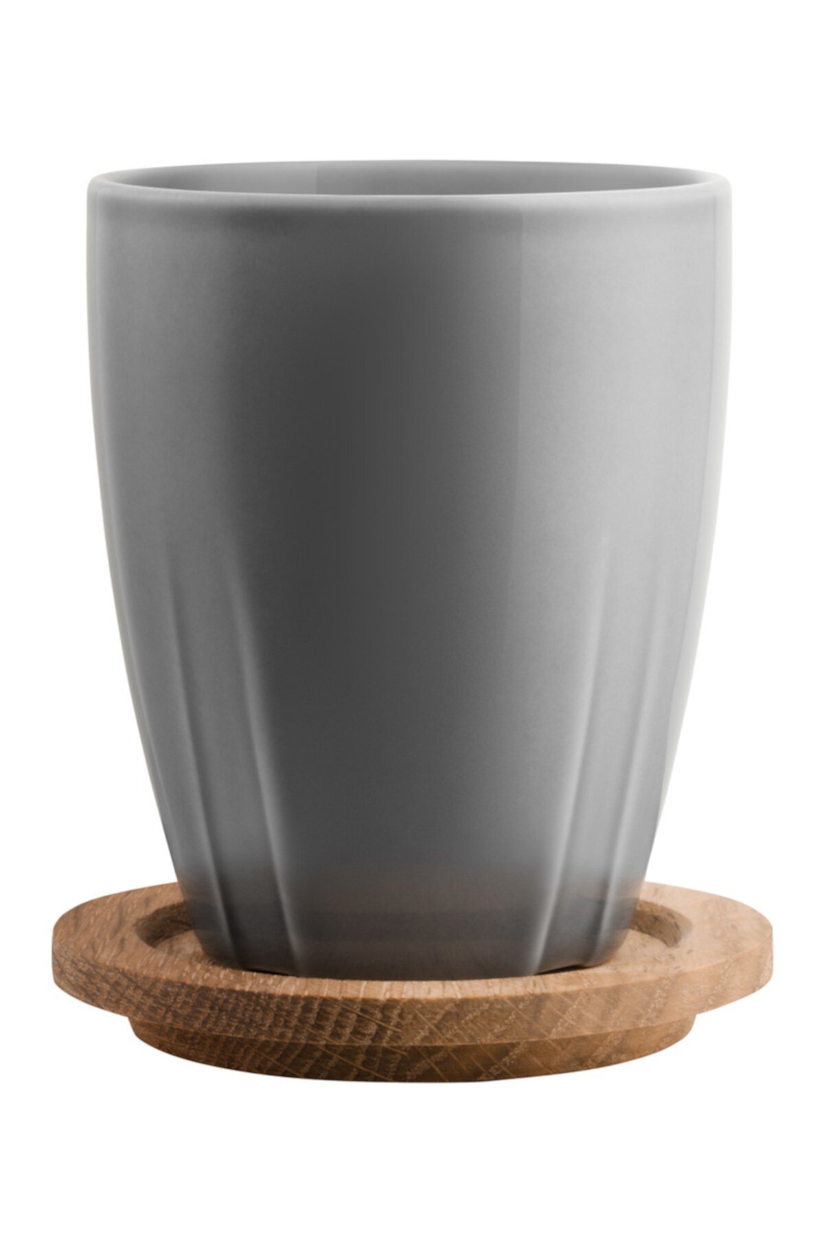 Кружка Bruk Grey с дубовой крышкой - набор из 2 шт. Kosta Boda