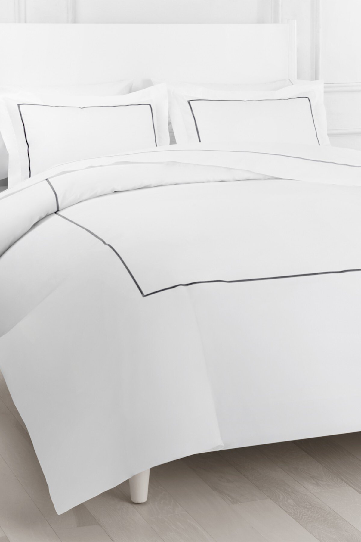 Комплект пуховых одеял Single Charcoal-White Marrow Stripe King Melange Home
