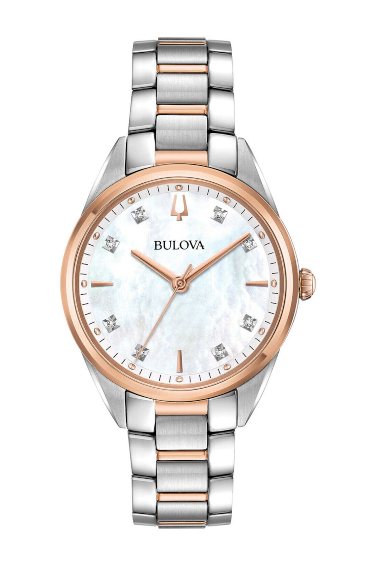 Женские часы-браслет с бриллиантовым циферблатом, 32,5 мм - 0,0228 Bulova