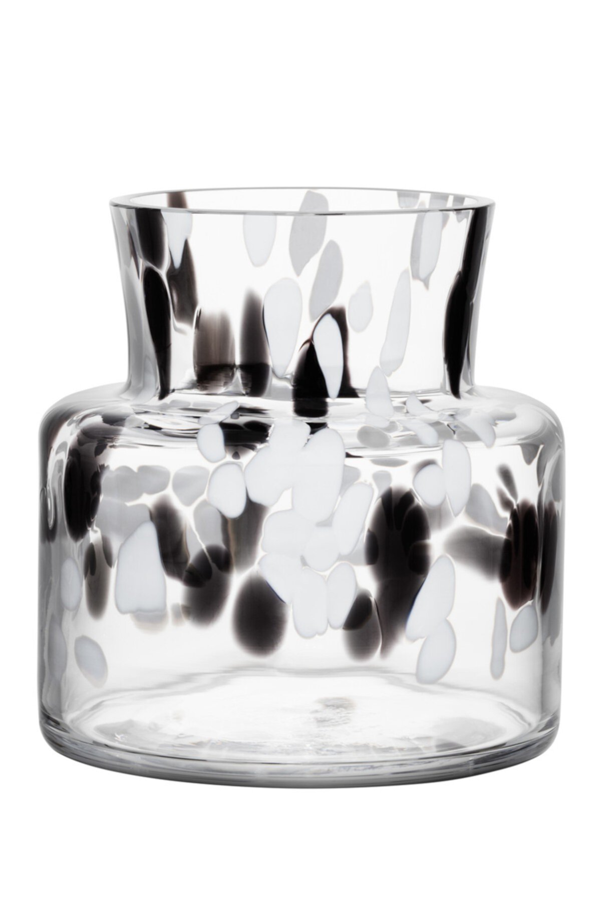 Bjork Черно-белая ваза, 4,9 дюйма H Kosta Boda