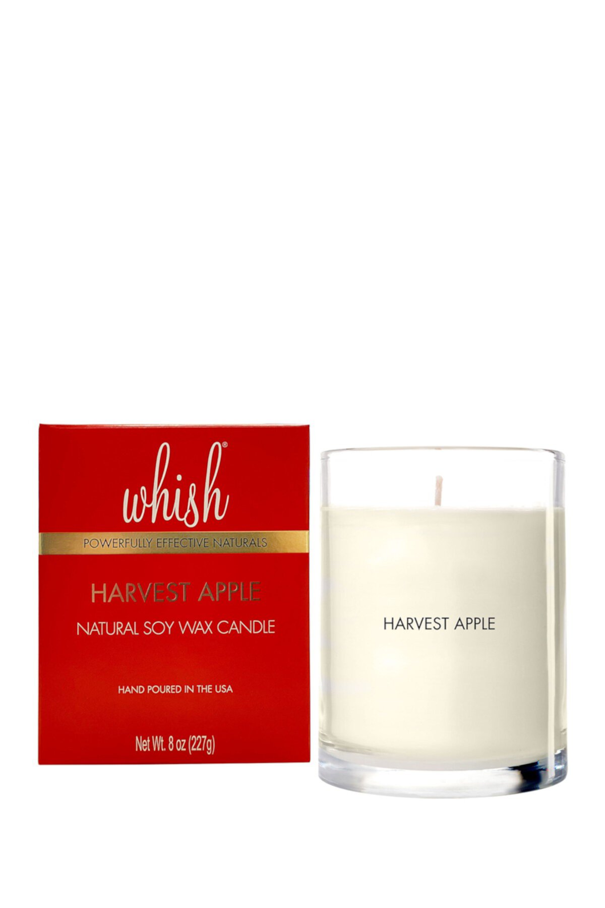 Natural Soy Wax Candle, Harvest Apple, 8oz Whish