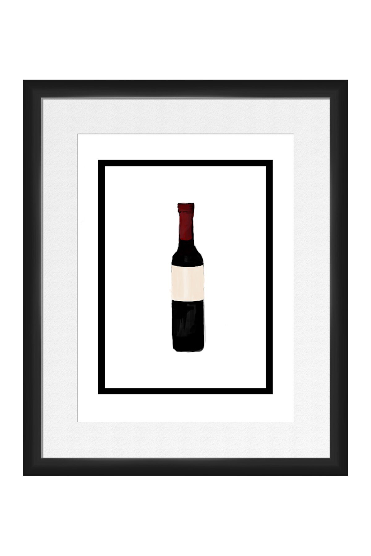 Бутылка вина в рамке Art PTM Images